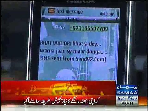 Breaking:- Digital Way of Extortion in Karachi