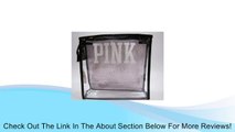 Victoria's Secret PINK Cosmetic Travel Bag Clear Black Zippered Review