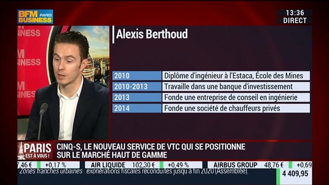 Made in Paris de  la compagnie de chauffeurs privés CINQS – 04/12