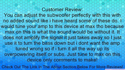 Audiotek - AT-SC4 - Universal Car Amplifier Remote RCA Bass Knob Review