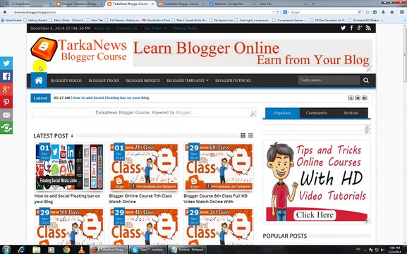 TarkaNews Blogger Course 10th Class