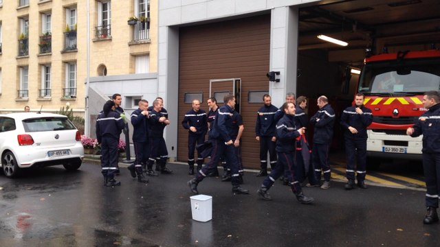 Ice bucket challenge des pompiers de Caen