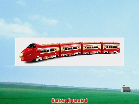 Super 757 Passenger Express Battery Operated 28 Bump and Go Toy Train Car w/ Sounds (Colors - Holiday Gift Guide