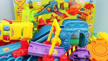 Disney Cars Mater and Lightning McQueen V-Tech Train Station Go Go Smart Wheels Review