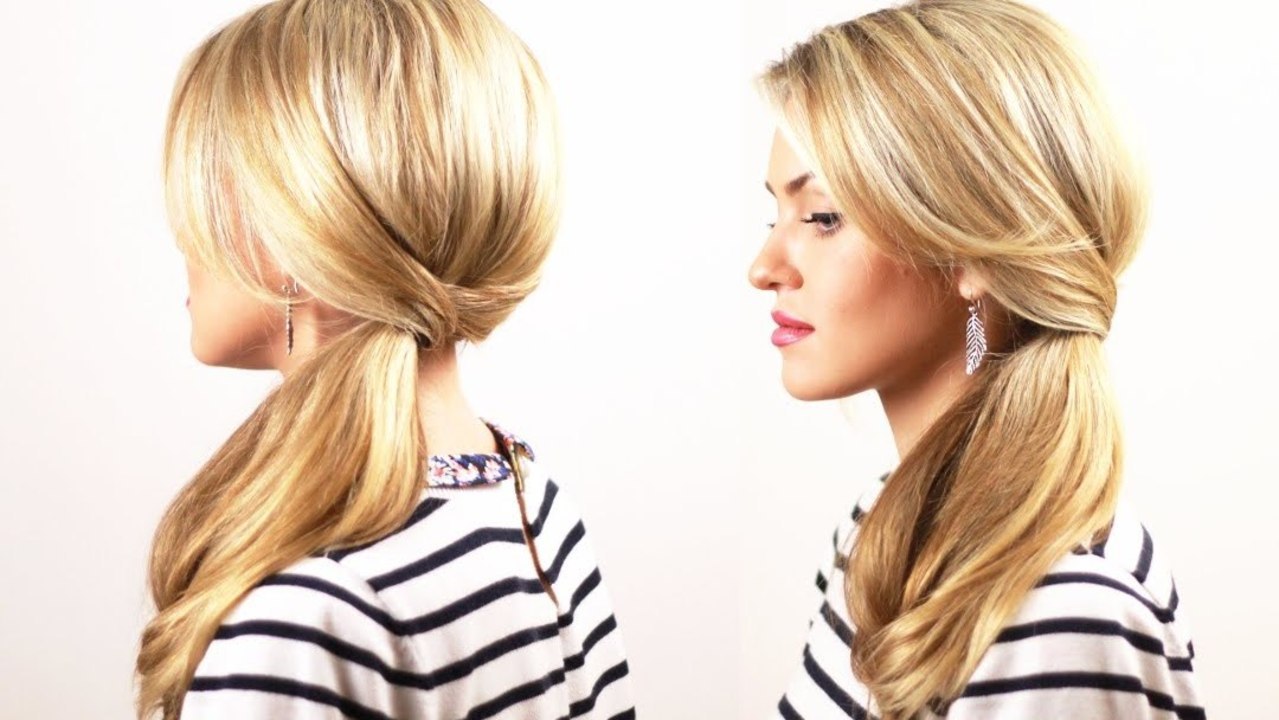 Прическа хвост для вечернего выхода. Exquisite Tail for an Evening Event