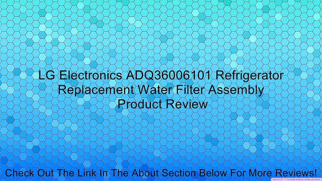 LG Electronics ADQ36006101 Refrigerator Replacement Water Filter Assembly Review