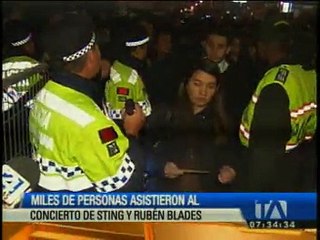Sting deleitó al público quiteño en Quitonía