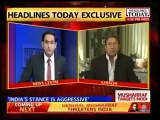 ISI Narendra Modi Anti Pakistan says Rt Gen Musharaf