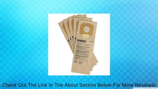 DEWALT DWV9401 Paper Bag for DWV012 Dust Extractor, 5-Pack Review