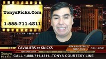 New York Knicks vs. Cleveland Cavaliers Free Pick Prediction NBA Pro Basketball Odds Preview 12-4-2014