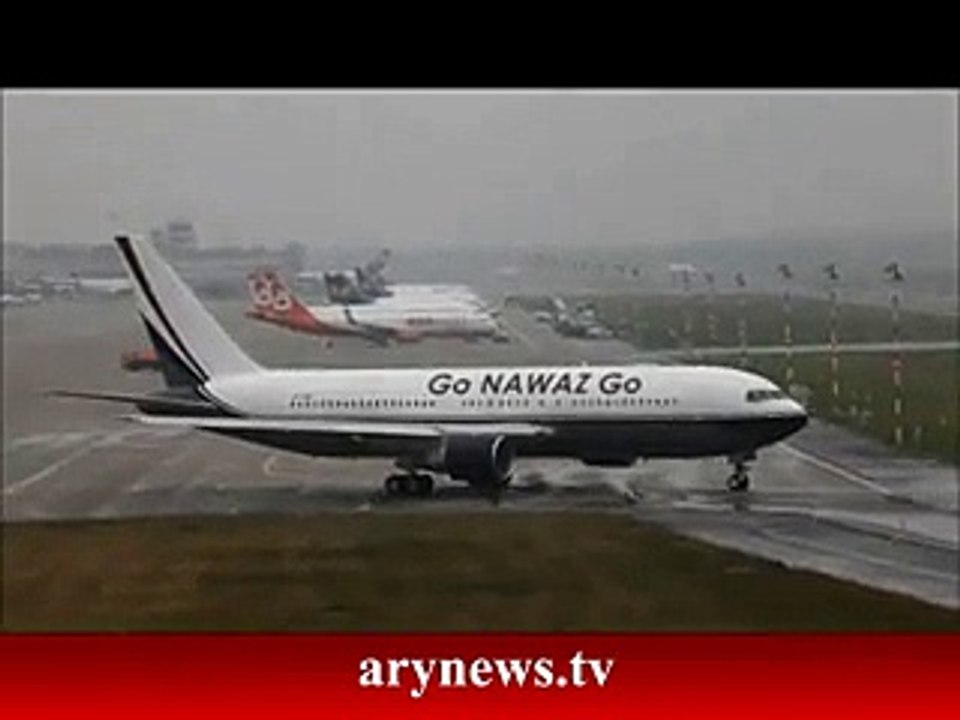 Go Nawaz Go - Plane At Heathrow Airport London -Must Watch -