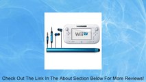 Skque Clear Transparent Anti Scratch Screen Protector Skin Guard Film   Aluminum Pencil Style Stylus Pen,Blue   Universal 3.5mm In Ear Stereo Earbud Headset with Button and Microphone,Blue/Black for for Gaming Nintendo Wii U GamePad Remote Controller Revi