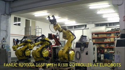Robot usato Fanuc R2000iA  RJ3IB con pinza Sommer alla EUROBOTS
