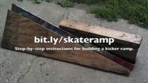 How to Build a Kicker Ramp for Skateboarders