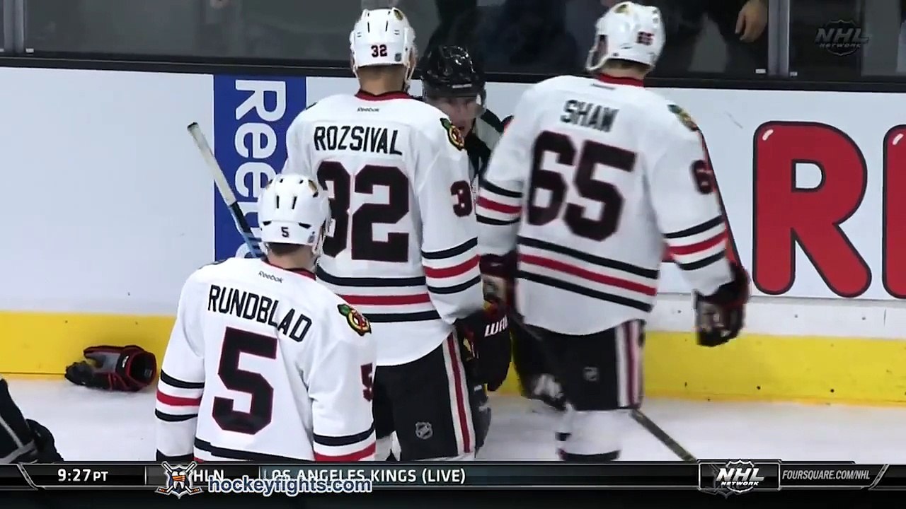 Impressive Hockey brawl :Daniel Carcillo vs Brayden McNabb Nov 29, 2014
