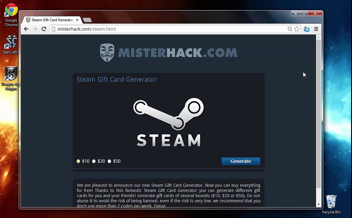Free Hack Steam Gift Card Generator - GRATUIT Steam Carte-cadeau Générateur PIRATER 2014-2015