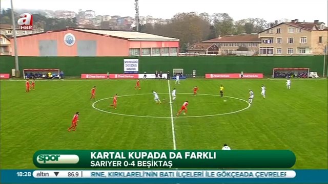 Ziraat Türkiye Kupasında Sarıyer - Beşiktaş: 0-4
