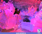 بیلجیئم میں برف سے مجسمہ سازی کے سالانہ میلے کا آج سے آغاز