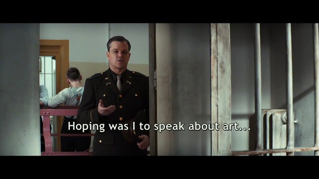 _Matt Damon speaks French_ THE MONUMENTS MEN Movie Clip # 2