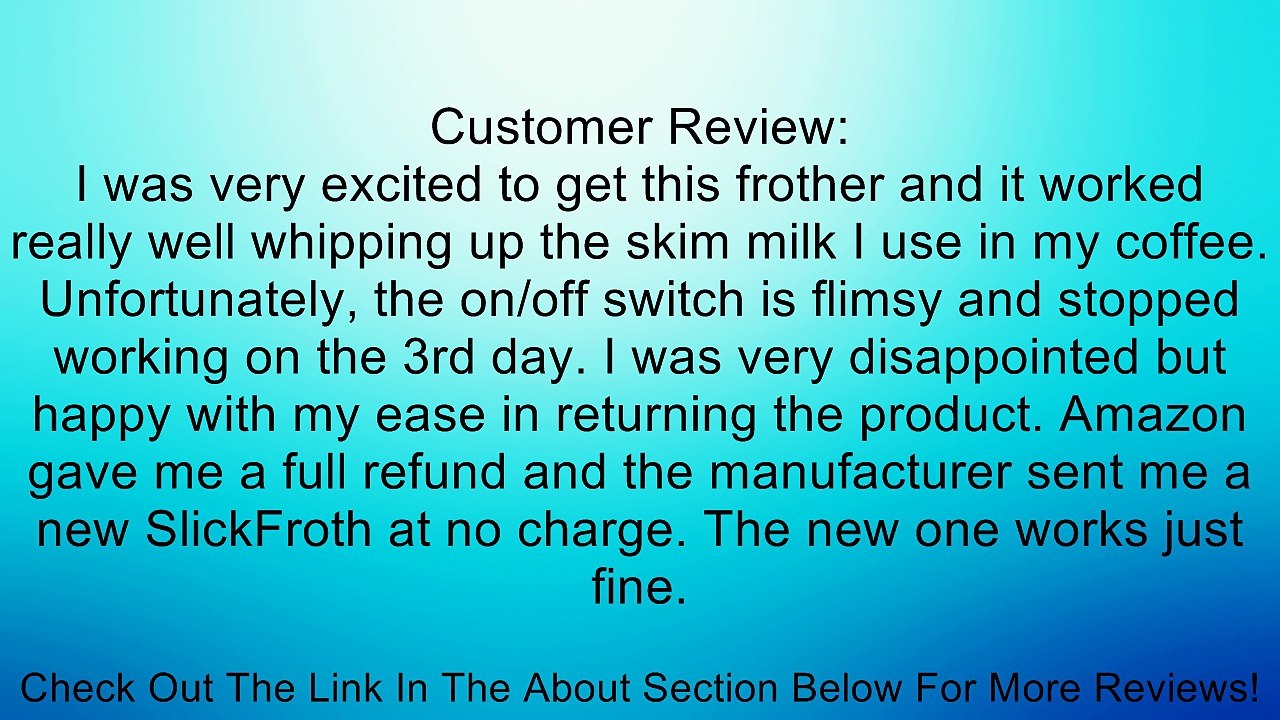 Kuissential SlickFroth 2.0 - Electric Milk Frother, Cappuccino Maker Review