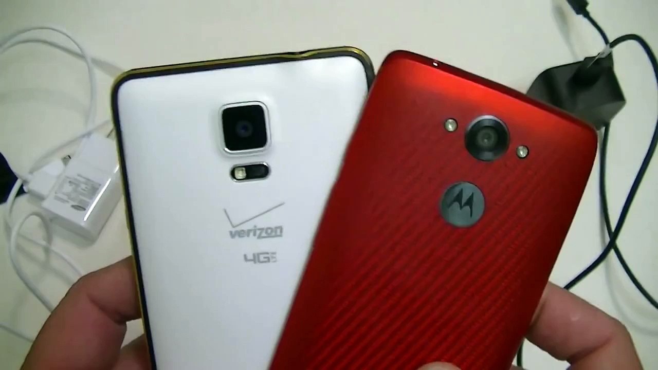 Motorola Droid Turbo vs Galaxy Note 4 - Charging time Comparisson