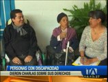 Personas con discapacidad dieron charlas sobre sus derechos