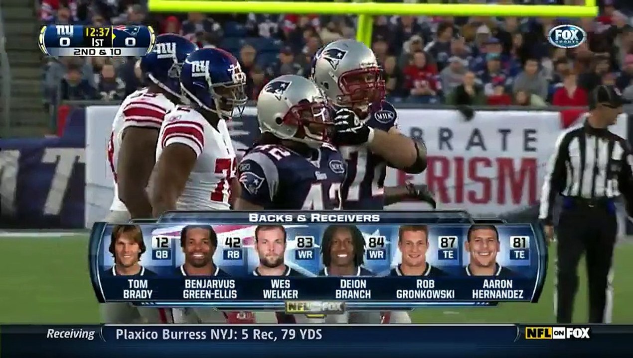 NFL 2011-12 W09 - New England Patriots vs New York Giants 2011-11-06