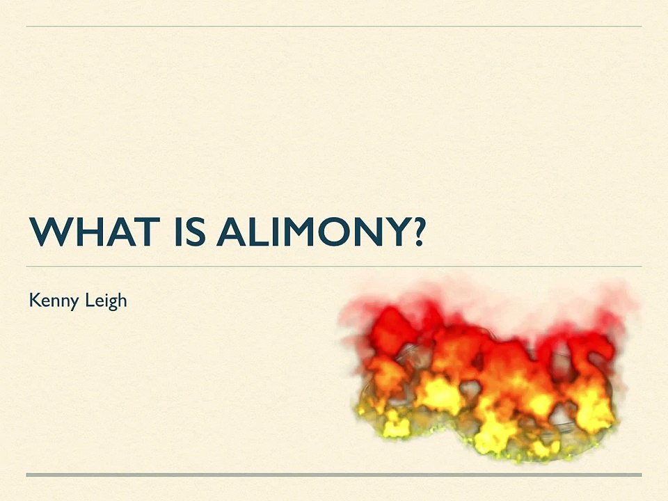 What is Alimony?