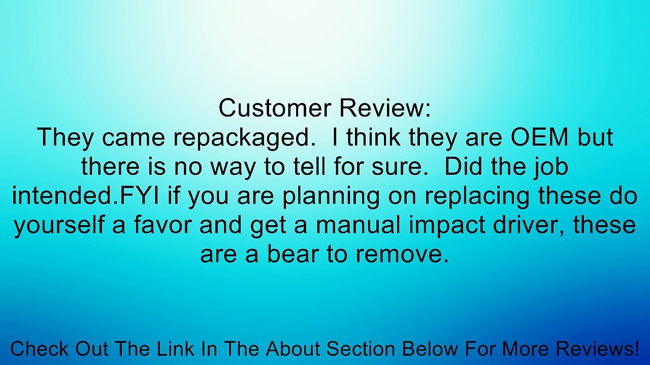 Honda Acura Brake Disc Screw Rotor Screws (Pack of 4) Review