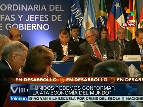 La unidad, única vía para el desarrollo de Suramérica: Rafael Correa