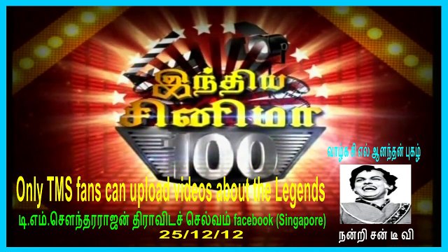 C.L.Aanandan is a legend. 251212 ( Only TMS fans can upload videos about the Legends)