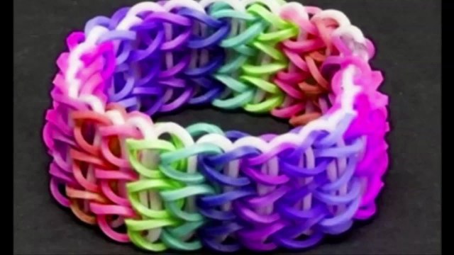 como hacer pulseras de gomitas anchas, SENCILLO!!