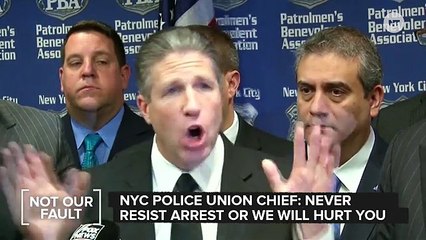 NYPD Union Chief Suggests Just Not Resisting Arrest