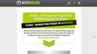 Instabuilder Reviews - Review Of Wordpress Plugin Instabuilder (Instabuilder Reviews)