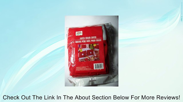 CHRISTMAS CHAIR BACK COVERS SANTA HAT MOTIF -Set of 4 (Four) Santa Hat Chairback Covers Over The Holidays Review