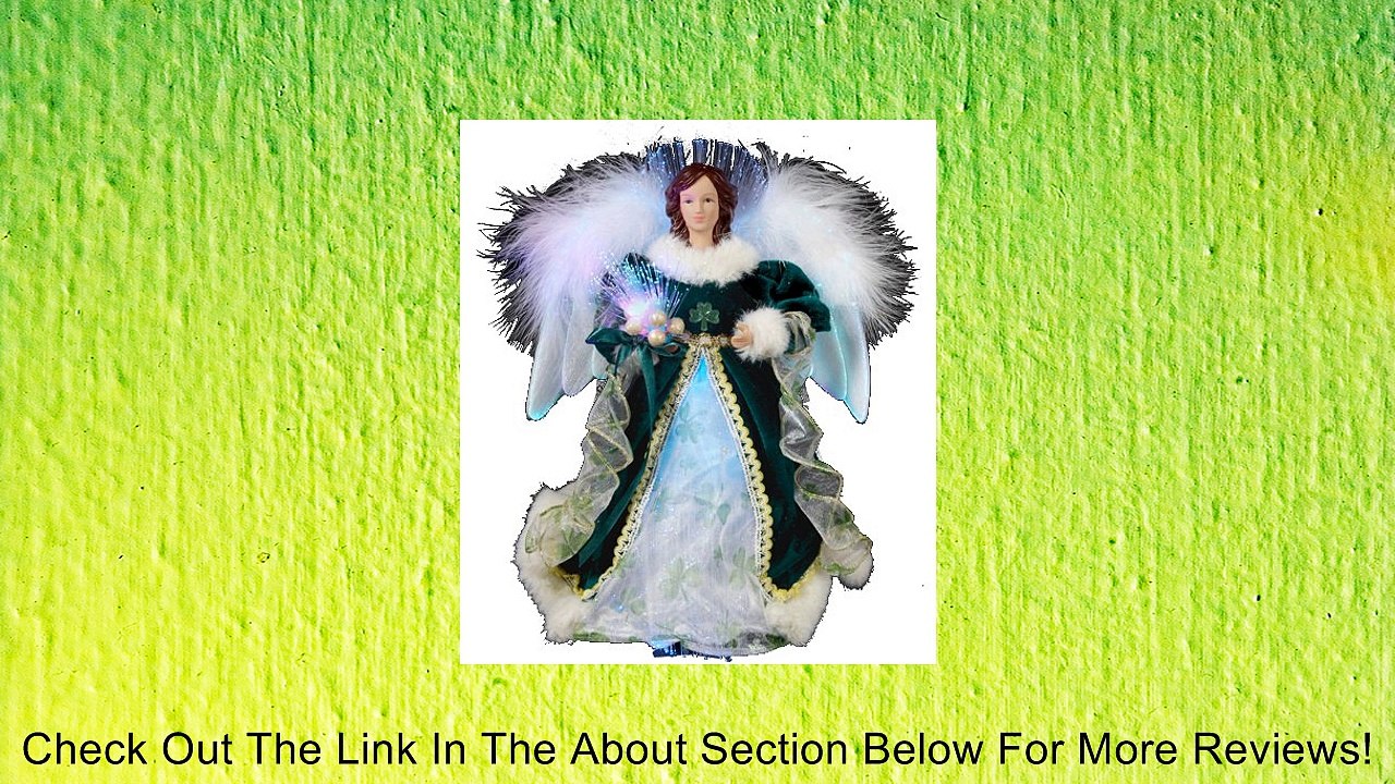 Irish Ireland LED Fiber Optic Angel Holiday Christmas Tree Topper Review