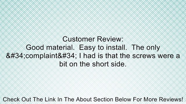 Vinyl Fence Gate Hinges (White Pair) Review