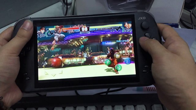【04】Street Fighter 4 Ryu VS Dee.Jay Walkthrough Review game Video on JXD S7800B Game Console handheld