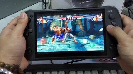 【01】Street Fighter 4 Ryu VS EHonda Walkthrough  Review game Video on JXD S7800B Game Console handheld