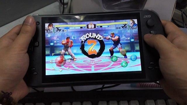 【02】Street Fighter 4 Ryu VS Abel Walkthrough Review game Video on JXD S7800B Game Console handheld.mp4