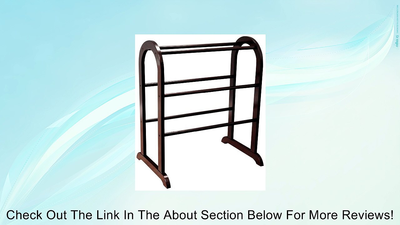 Frenchi Home Furnishing Quilt Rack with Cherry Finish Review