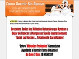 Como Dormir Sin Roncar - 1st Stop Snoring System In Spanish