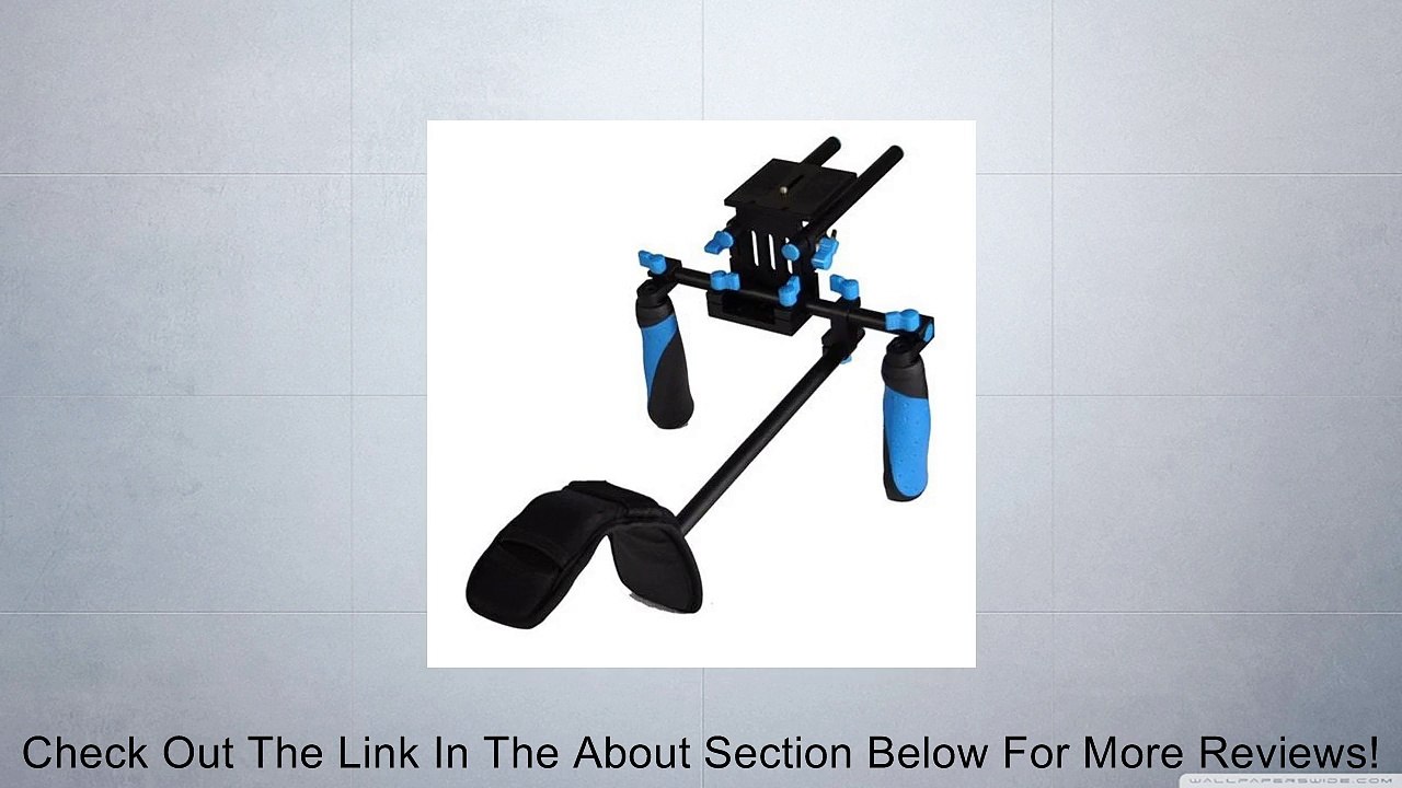 DSLR Rig RL02 Shoulder Chest Steady Support Mount Movie Kit Pro 15mm Rod Rail Support Set with Hand Grip and Flexible Design for Follow Focus Matte Box DSLR and Camcorder Such as: Canon 7D, 600D, 550D; Nikon D3X, D700, D90; Sony DSR- PD 198P; Panasonic AG