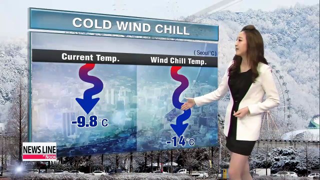 Wind chill makes Seoul feel like -14 degrees