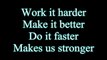 Daft Punk-Harder Better Faster Stronger (Lyrics)