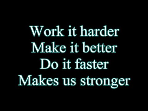 Daft Punk-Harder Better Faster Stronger (Lyrics)