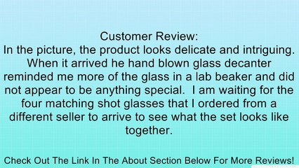 Sempli Vaso Sake Hand Blown Glass Decanter Review