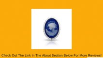 Bling Jewelry Blue Simulated Resin Cameo Brooch Pendant 925 Silver Review