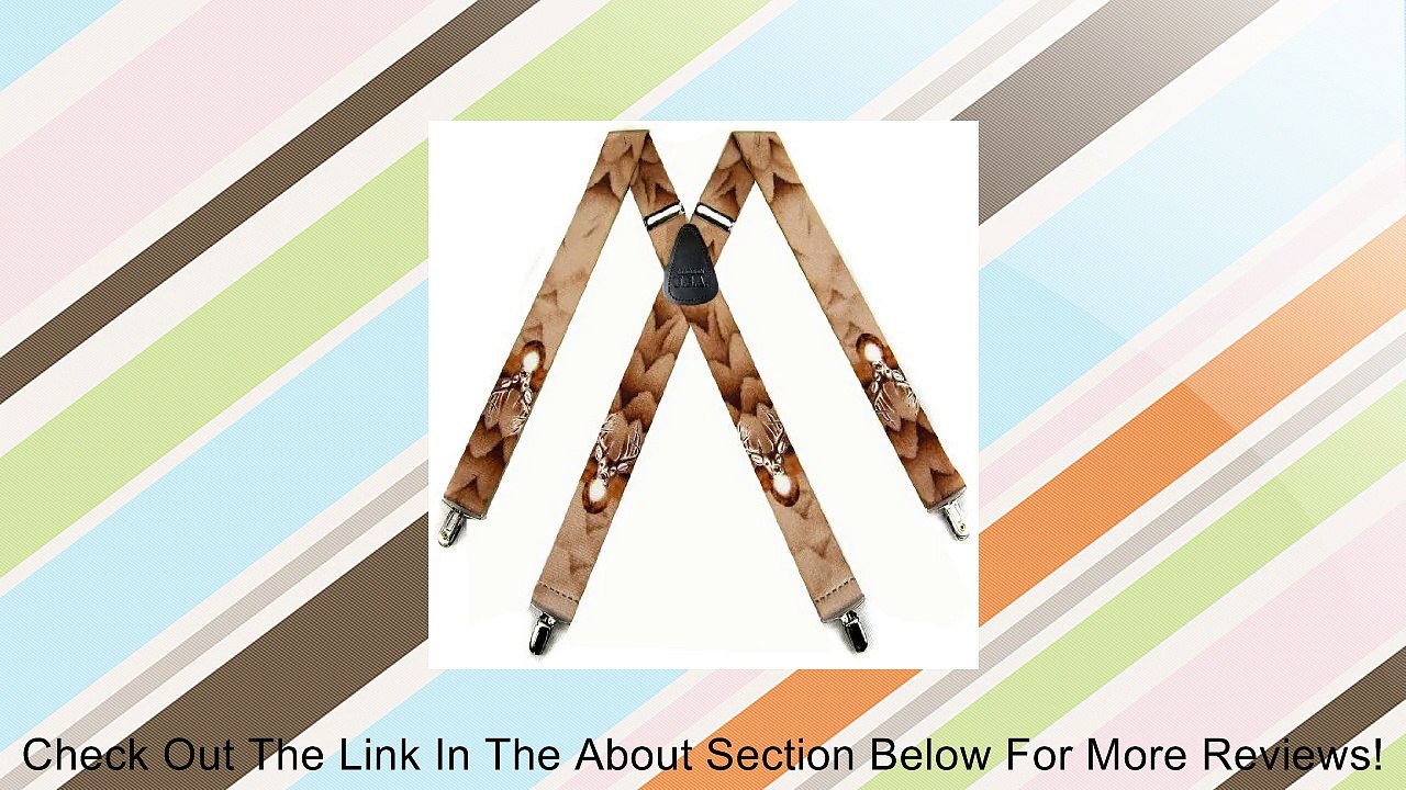 SUS-376-DE1 - Deer Novelty Themed X-BACK Suspenders Review