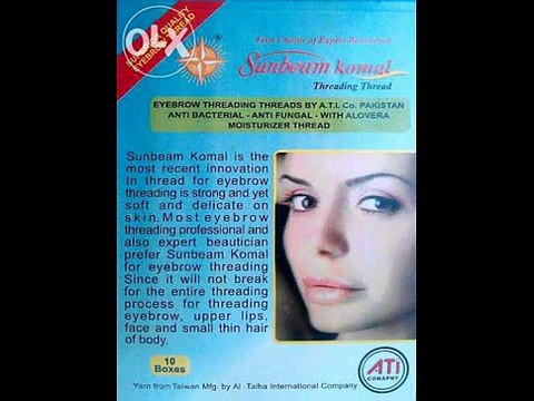 Eyebrow threading thread